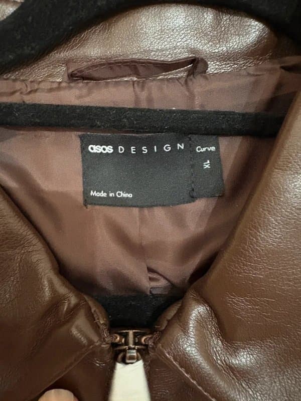 ASOS Design ASOS Design Faux Leather Cropped Jacket