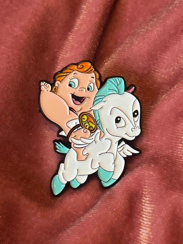 Baby Hercules Baby Hercules & Pegasus Cute Cartoon Collectors Pin Badge