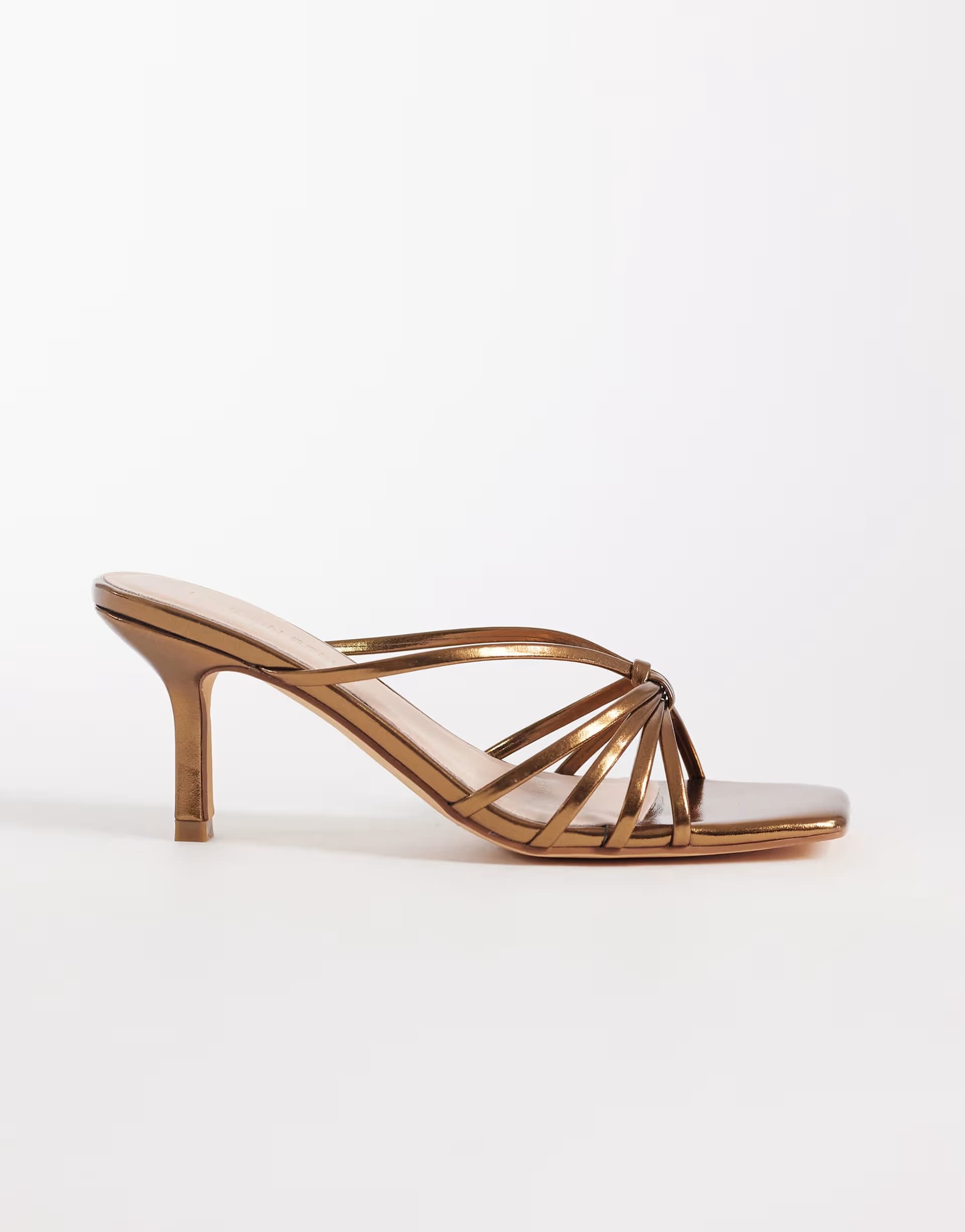 ASOS London Rebel Gracie heeled sandal in bronze
