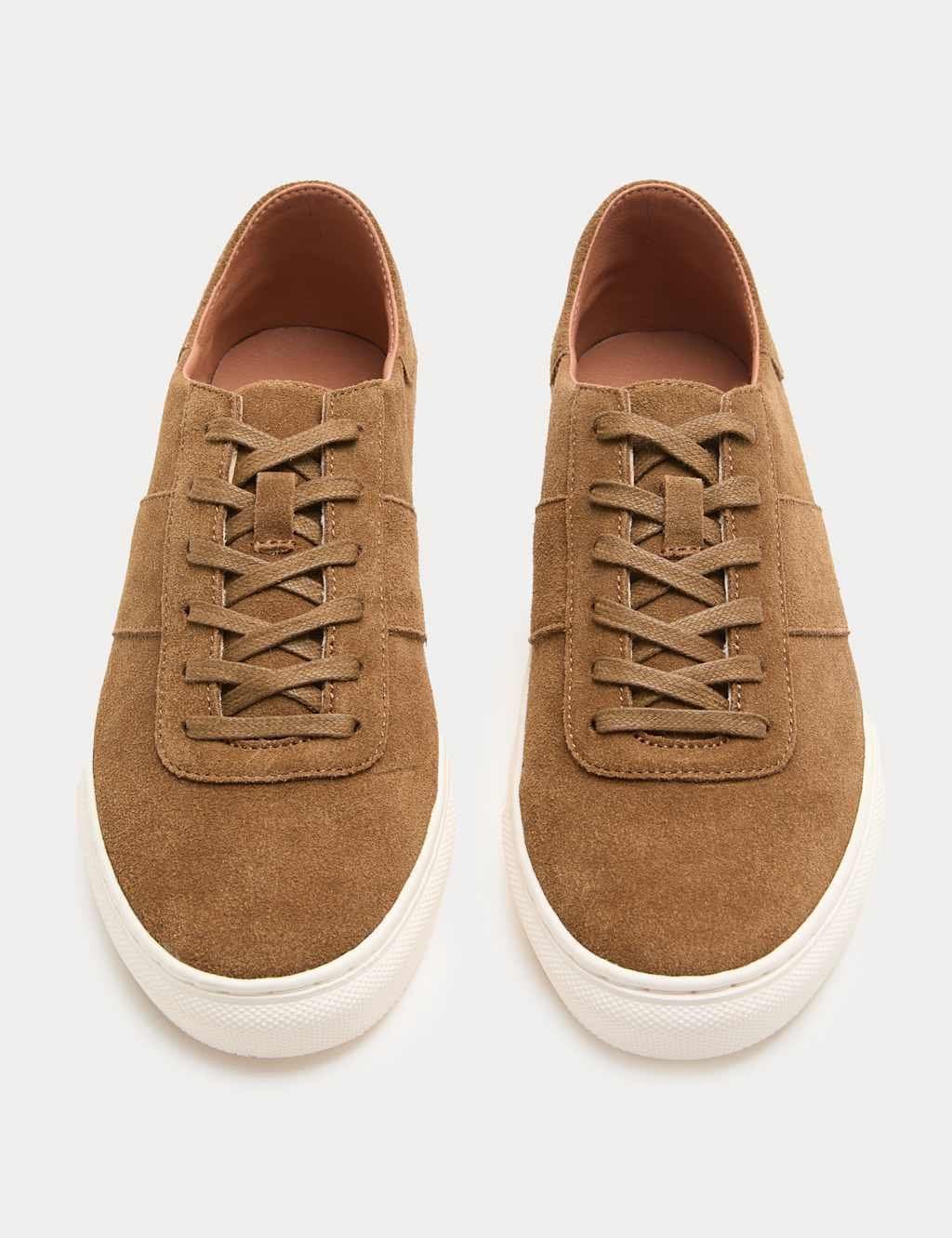 Marks & Spencer M&S Suede Trainers Tan
