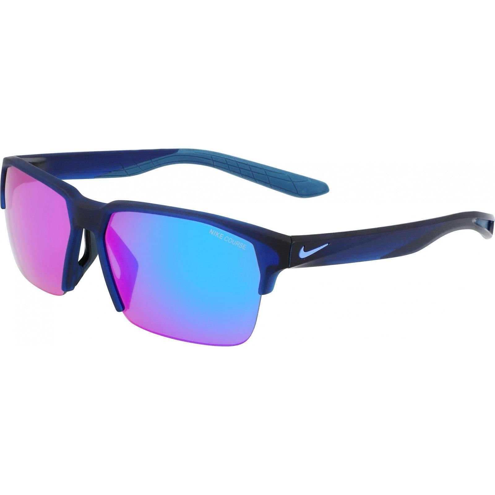 Nike Nike Men's MAVERICK-FREE-E-CU3746-451 Rectangle Sunglasses in Blue