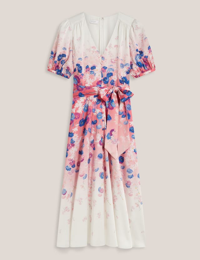 Hobbs London Hobbs London Women's Charlesworth Floral Dress in Bright Pink - 2