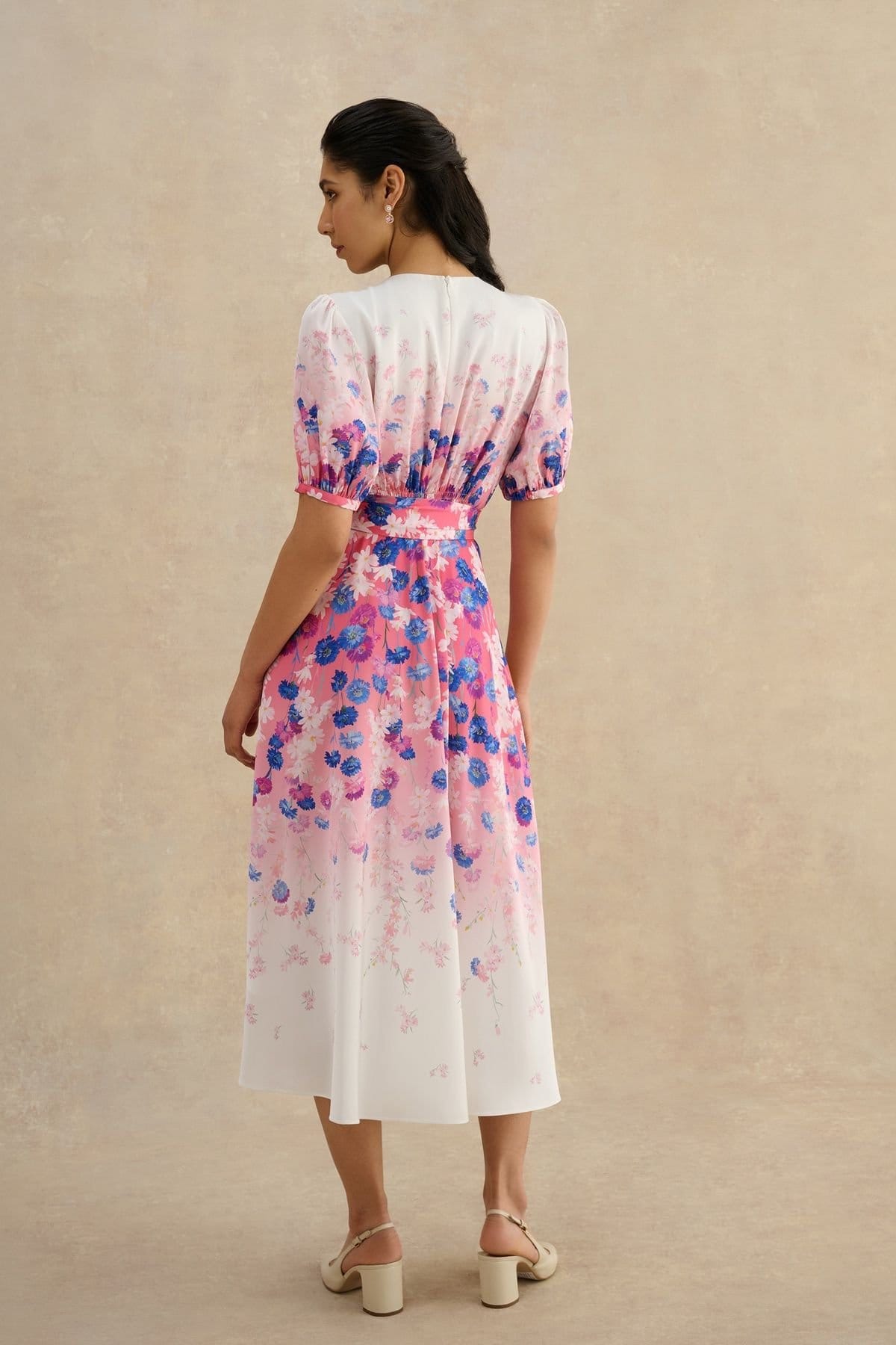 Hobbs London Hobbs London Women's Charlesworth Floral Dress in Bright Pink - 4