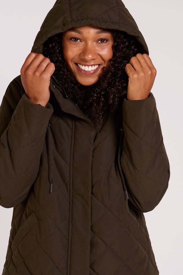 Nomads Clothing Nomads Clothing Women's Womens Quilted Jacket in Khaki - 3