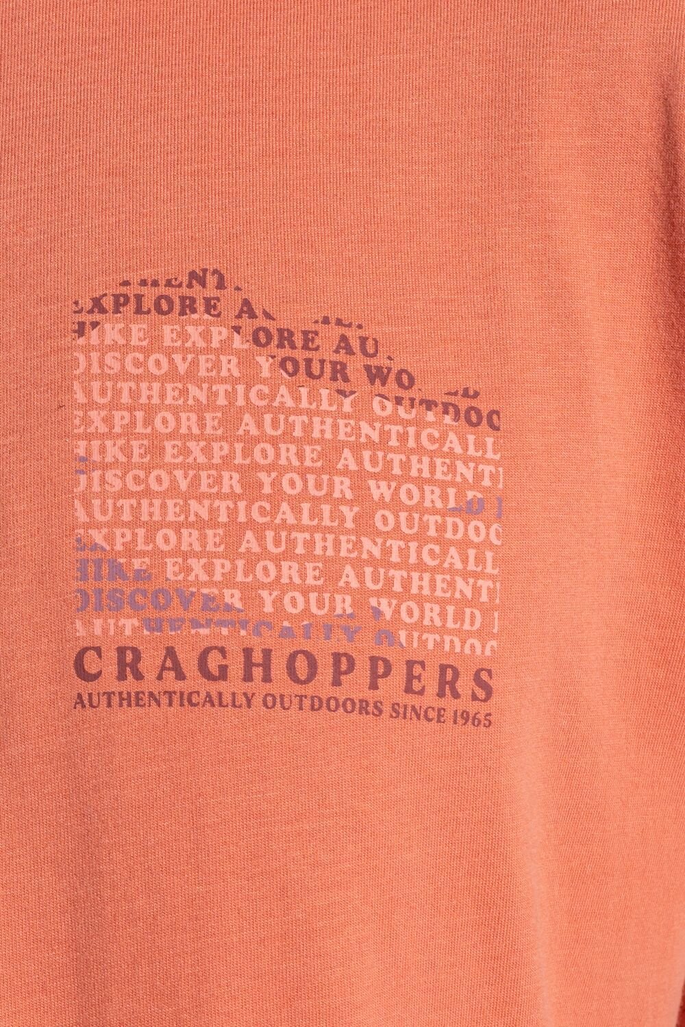 Craghoppers Craghoppers Men's Lucent Relaxed Fit Short Sleeved T-Shirt in Burnt Orange - 4