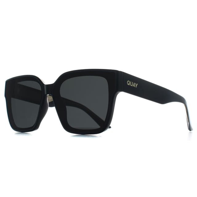 Quay Quay Women's Square Black Black Polarized Drive In - 2