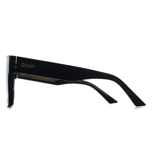 Quay Quay Women's Square Black Black Polarized Drive In - 3