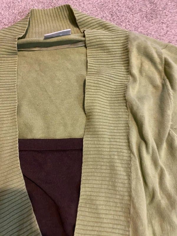 Atmosphere Vintage Y2K atmosphere green and brown slouchy jumper