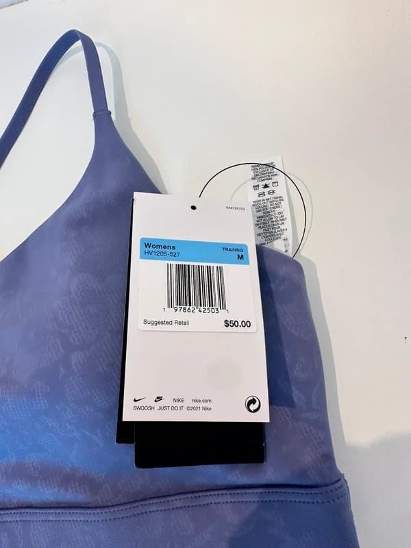 Nike Purple floral Nike Indy Padded Sports Bra