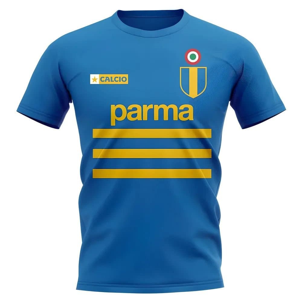 Parma Parma Men's Personalised Vintage Football T-Shirt in Blue