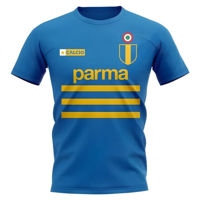 Parma Parma Men's Personalised Vintage Football T-Shirt in Blue - 2
