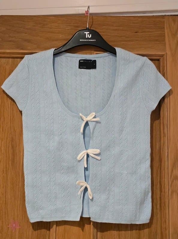 ASOS Design Knitted bow top