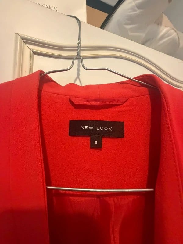 New Look Red Blazer - Size 8