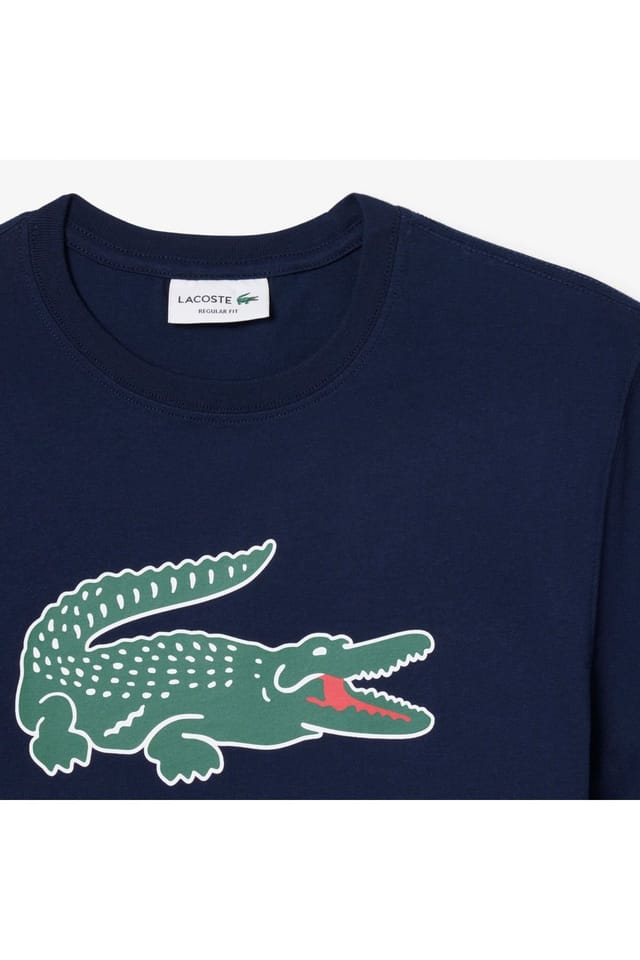 Lacoste Lacoste Men's Graphic T-Shirt Navy Blue - 2