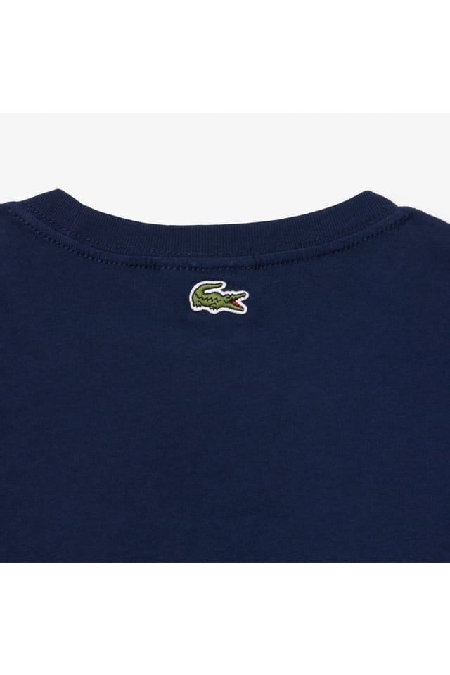 Lacoste Lacoste Men's Graphic T-Shirt Navy Blue - 3