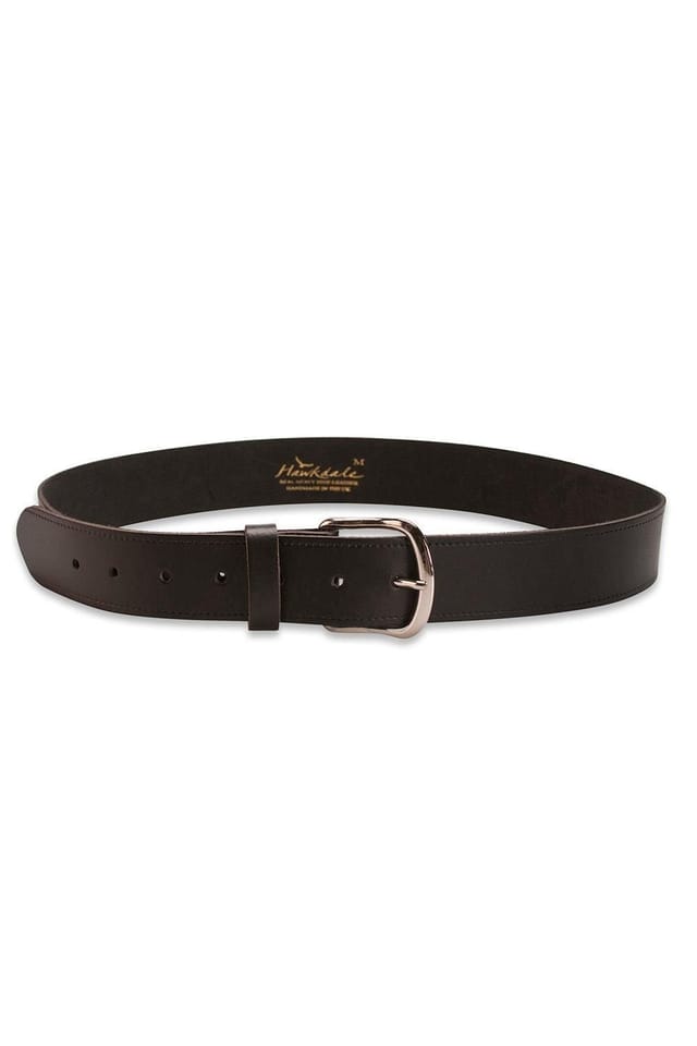 Hawkdale Hawkdale Men's 1.5" Genuine Leather Belt in Black - 3
