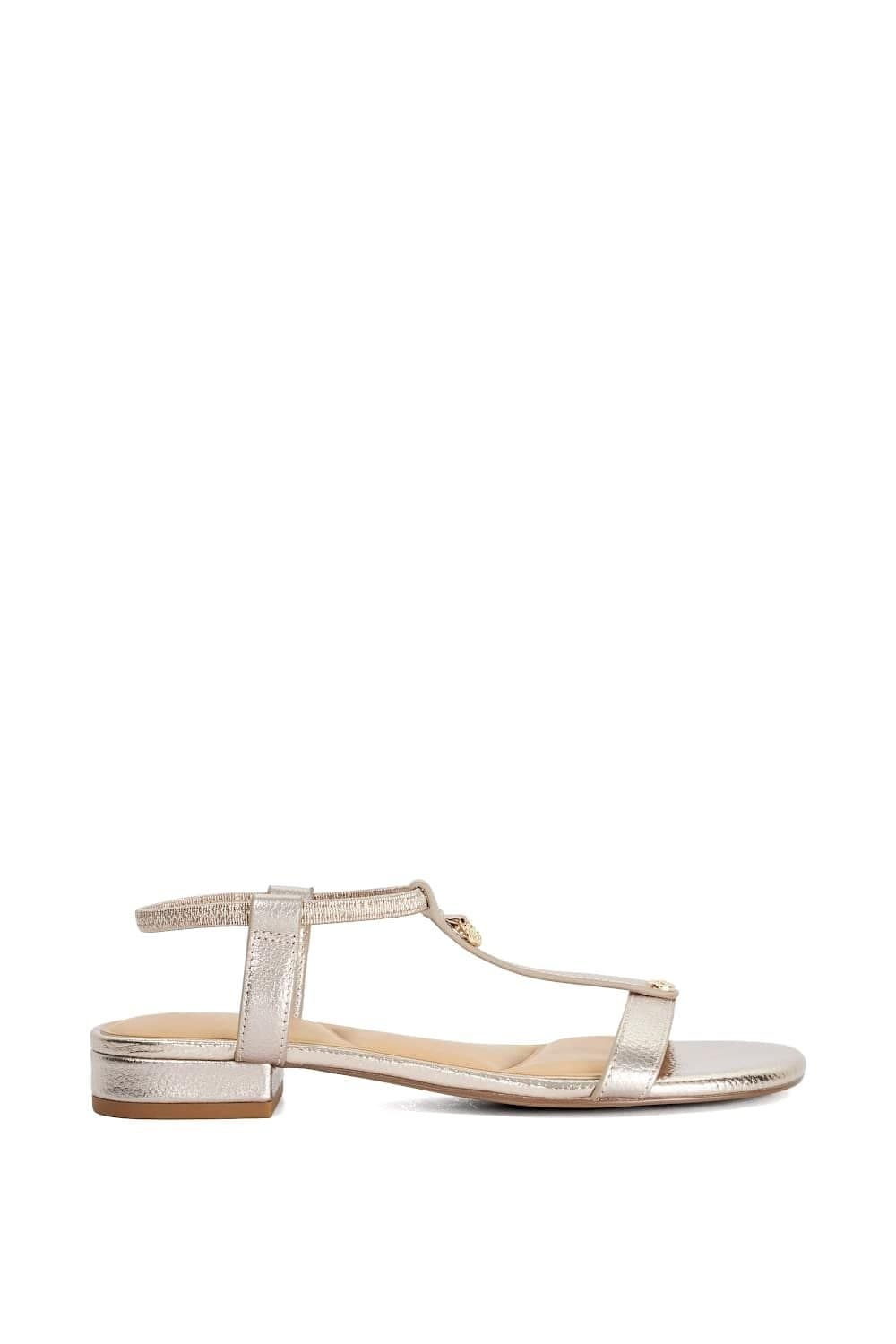 Dune London Dune London Women's 'Lyra' Leather Sandals in Metallics