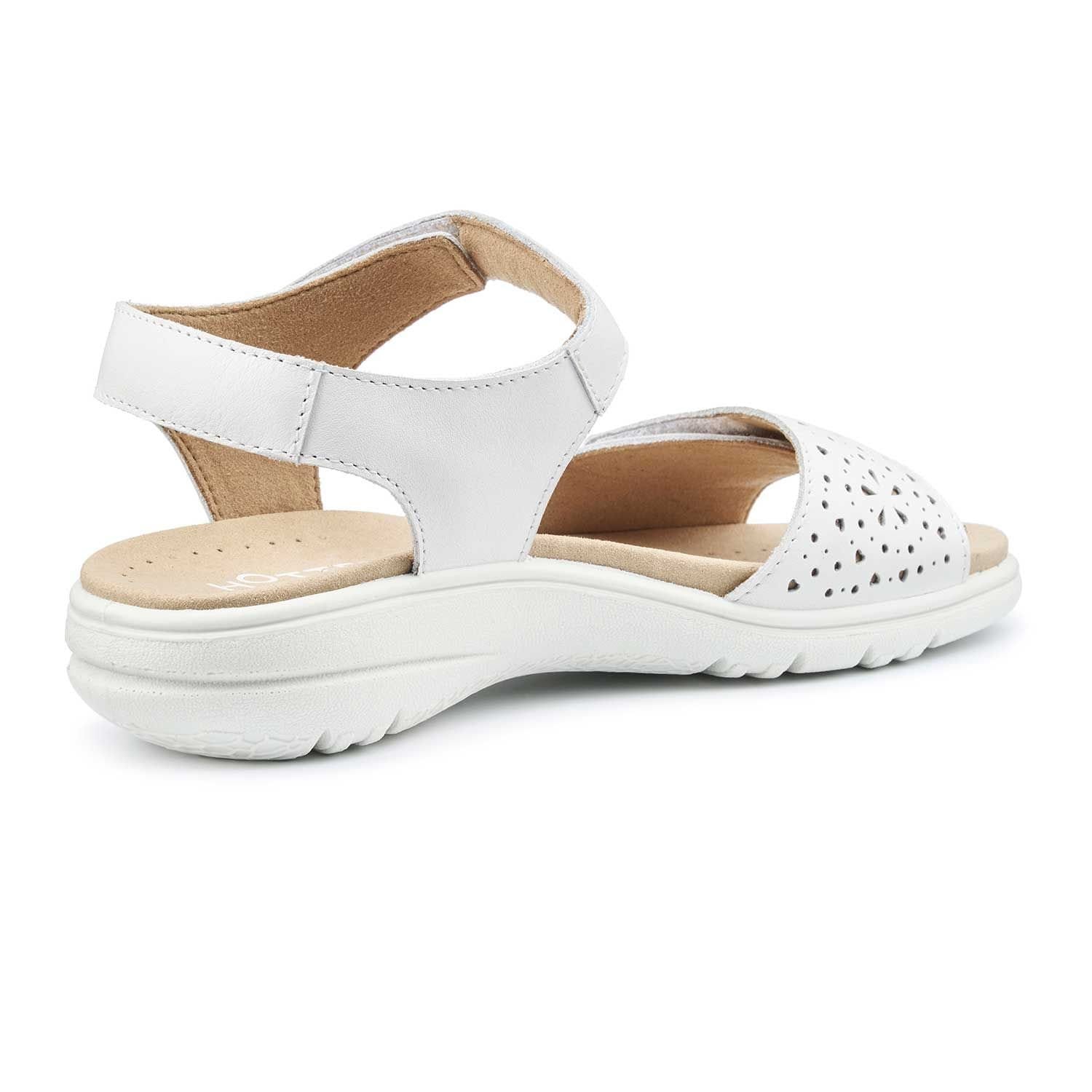 Hotter Hotter Women's Wide Fit 'Leah II' Sandals in White - 4