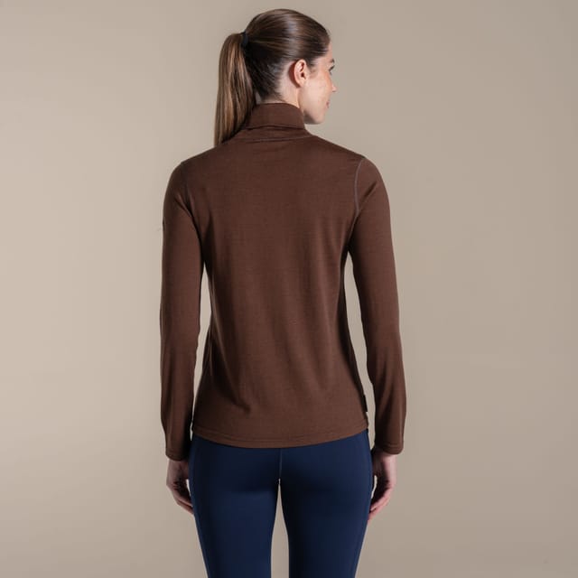 Craghoppers Craghoppers Women's Charadrion Merino Long Sleeved Top in Brown - 2