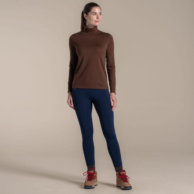 Craghoppers Craghoppers Women's Charadrion Merino Long Sleeved Top in Brown - 3