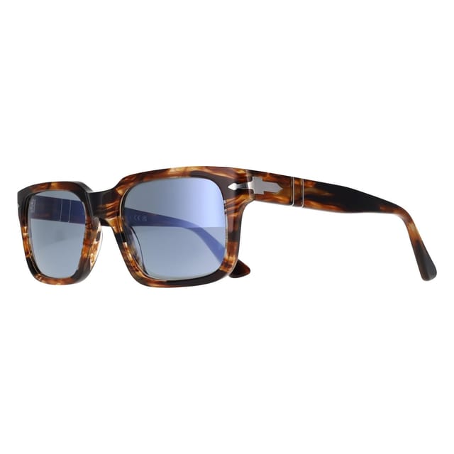 Persol Persol Men's Rectangle Striped Black & Brown Light Blue PO3272S - 2