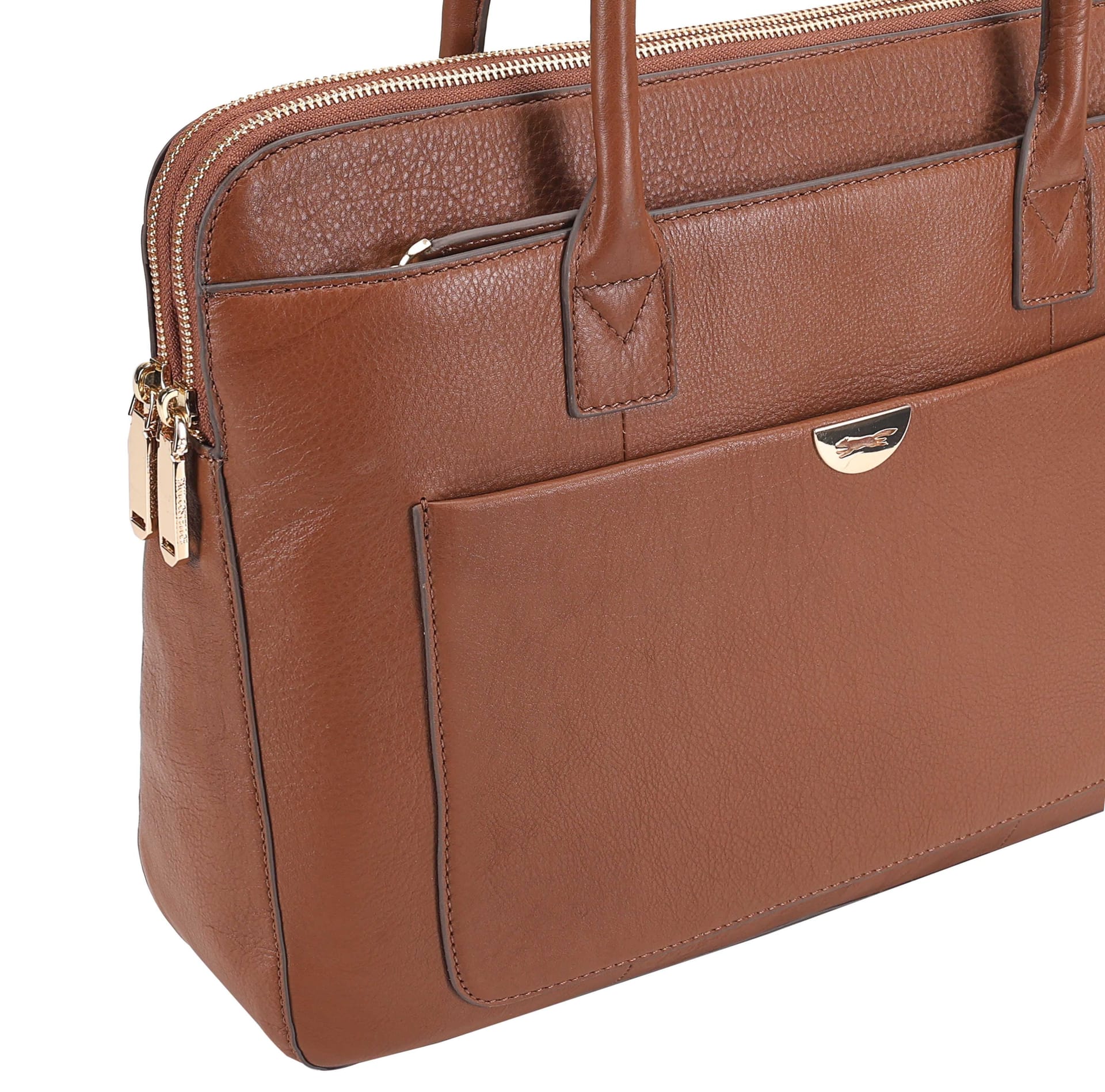 Paul Costelloe Paul Costelloe Women's Lorca Leather Shoulder Bag in Tan - 4