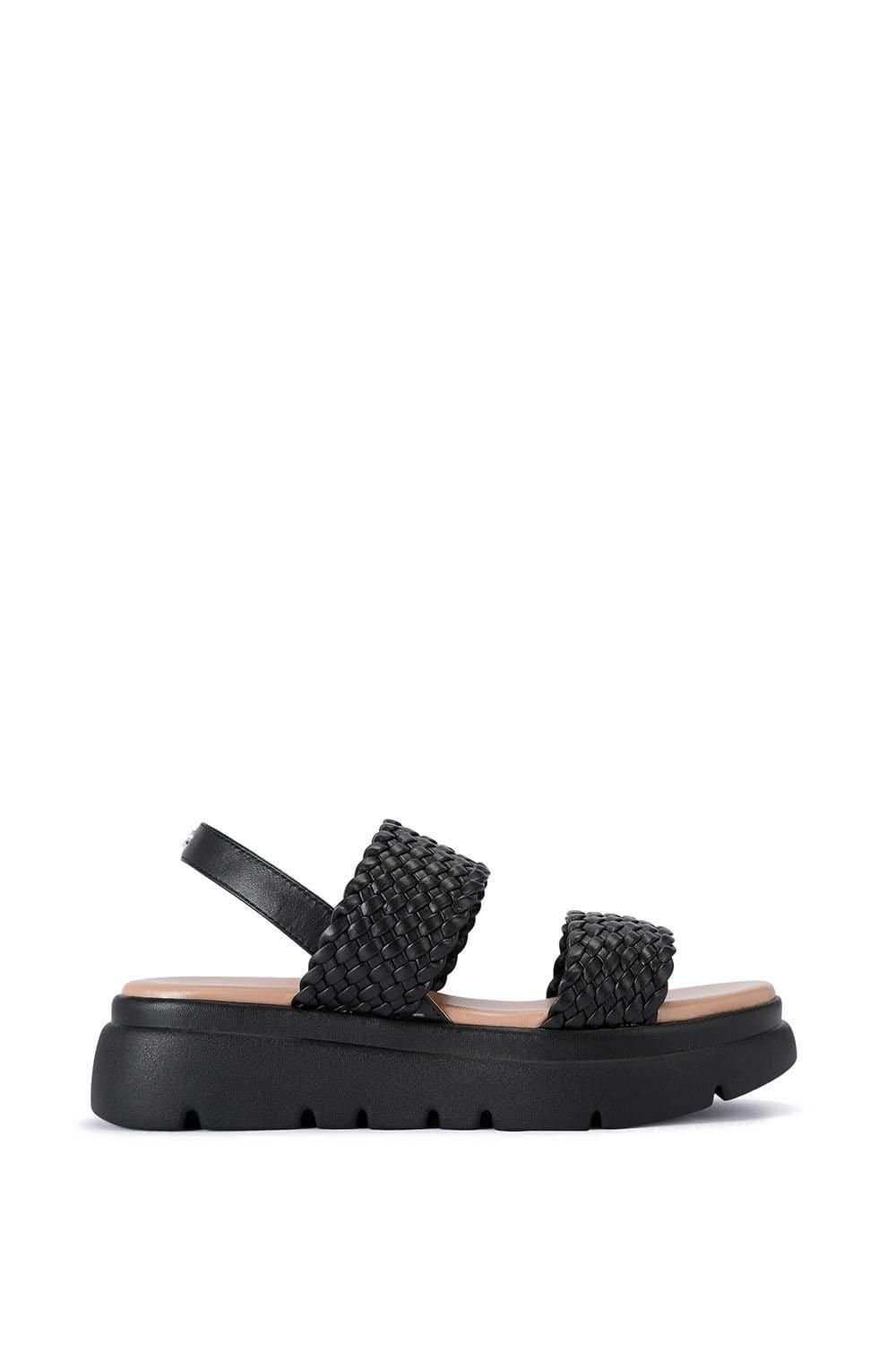 Carvela Carvela Women's 'Krypton Weave' Leather Sandals in Black