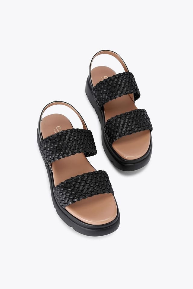 Carvela Carvela Women's 'Krypton Weave' Leather Sandals in Black - 2