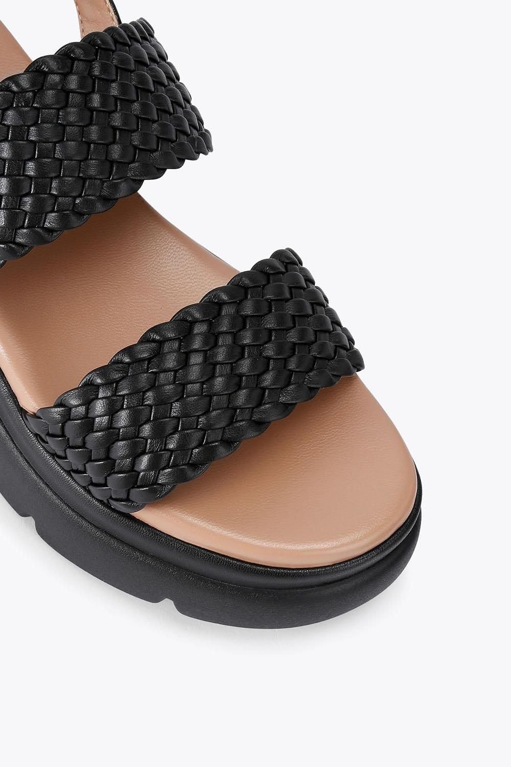 Carvela Carvela Women's 'Krypton Weave' Leather Sandals in Black - 4