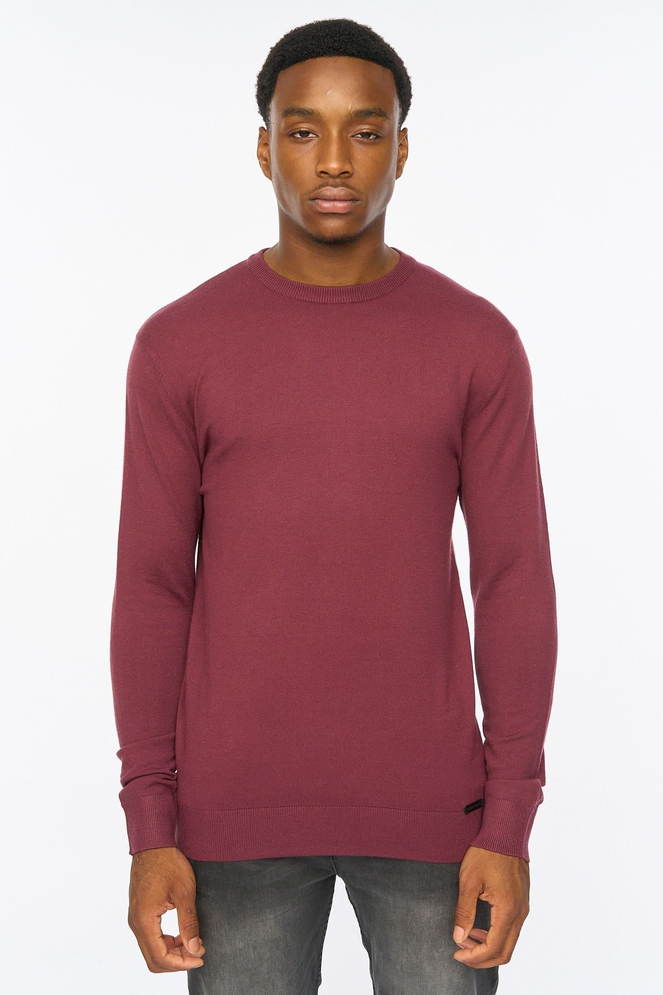 Duck&Cover Duck&Cover Men's Consenza Crew Knit in Burgundy