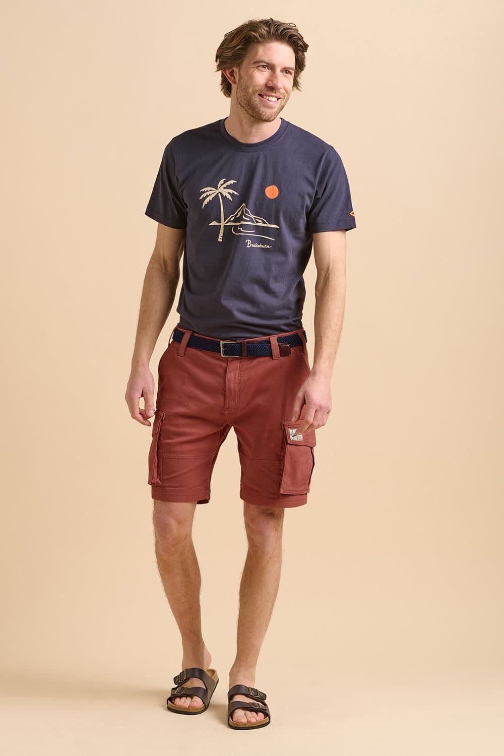 Brakeburn Brakeburn Men's Red Cargo Short