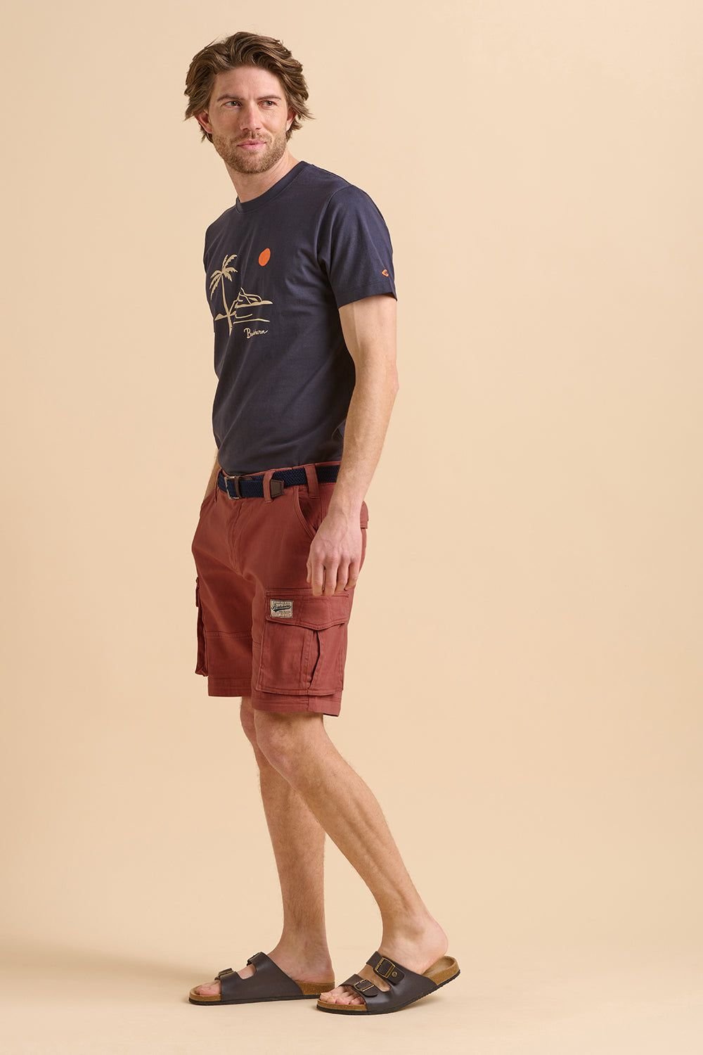 Brakeburn Brakeburn Men's Red Cargo Short - 3