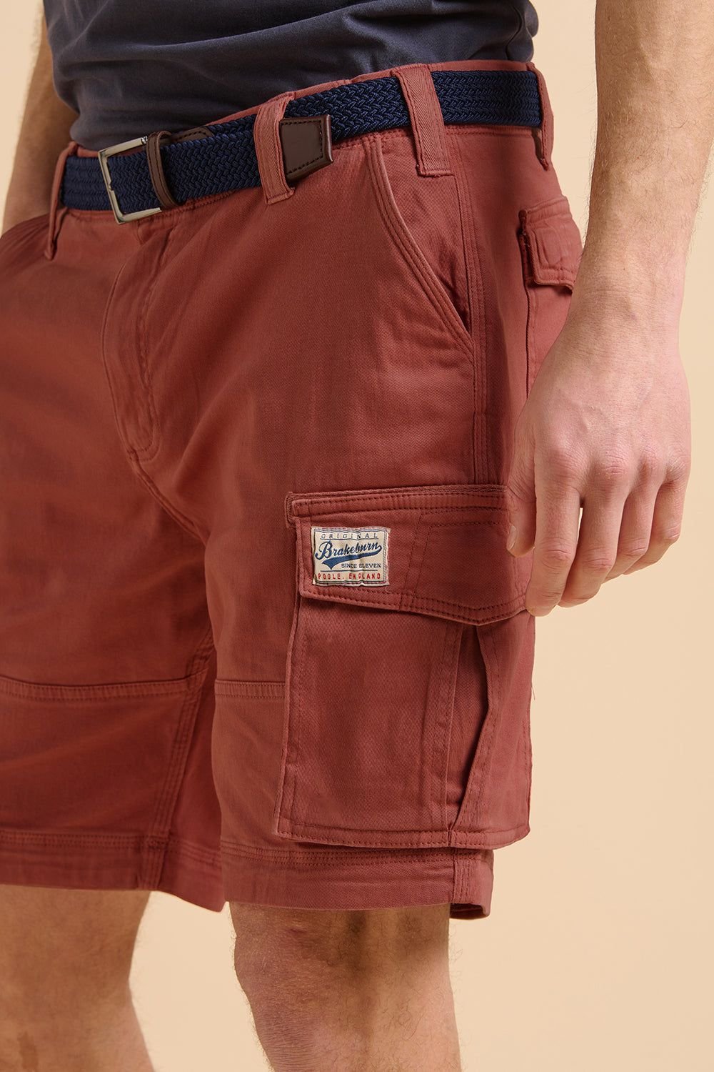 Brakeburn Brakeburn Men's Red Cargo Short - 4