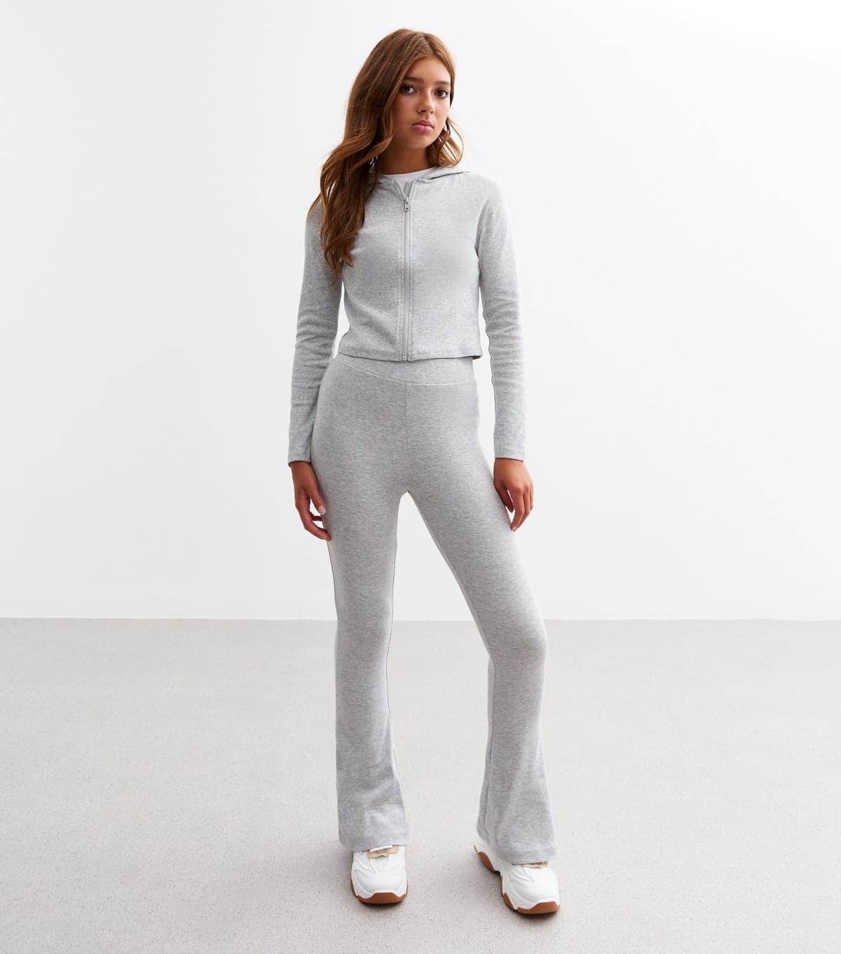 New Look New Look Dark Grey Stretch Cotton Leggings