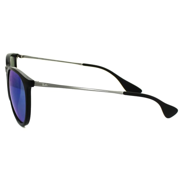 Ray-Ban Ray-Ban Women's Round Black & Gunmetal Blue Mirror Sunglasses - 3