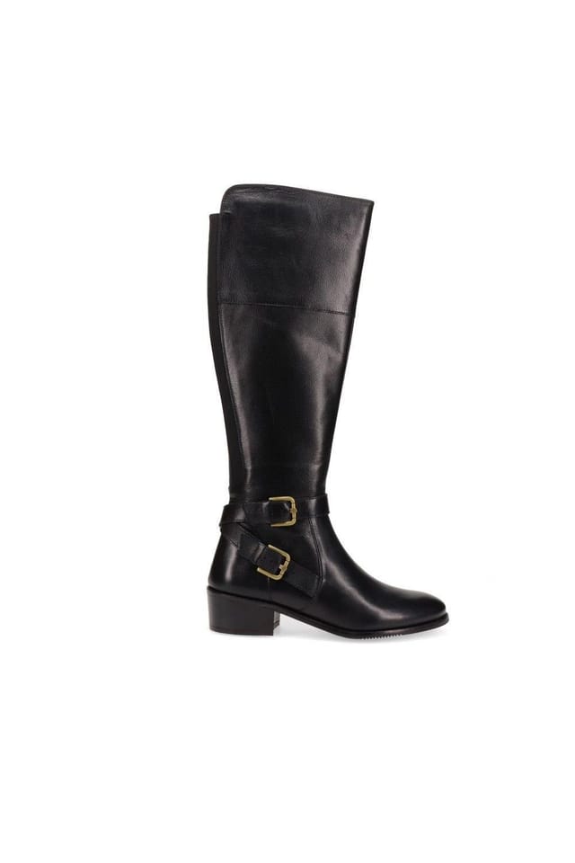 Jones Bootmaker Jones Bootmaker Women's Phoebe L Calf Leather Knee-High Boots in Black - 2