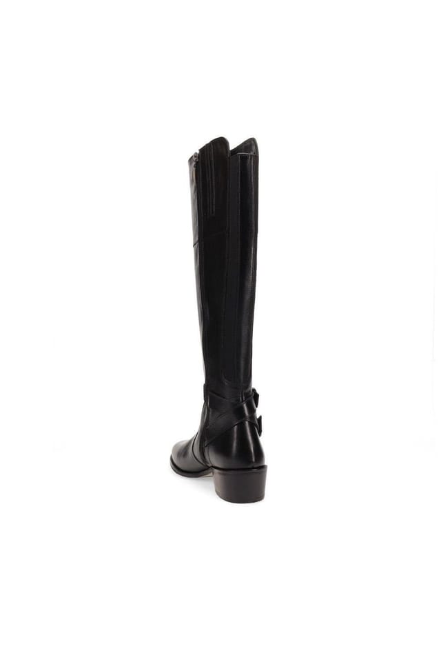 Jones Bootmaker Jones Bootmaker Women's Phoebe L Calf Leather Knee-High Boots in Black - 3