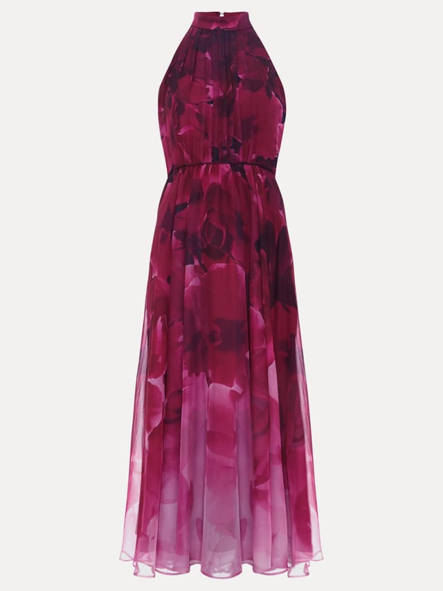 Phase Eight Phase Eight Women's Bethany Floral Print Dress in Fuchsia - 2