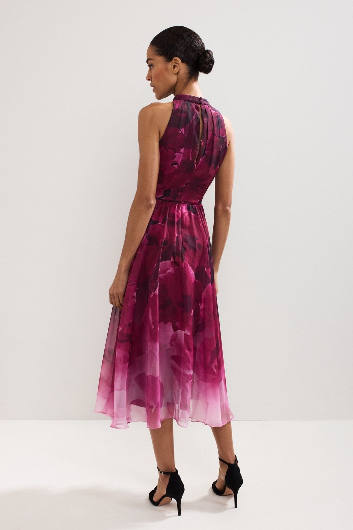 Phase Eight Phase Eight Women's Bethany Floral Print Dress in Fuchsia - 4