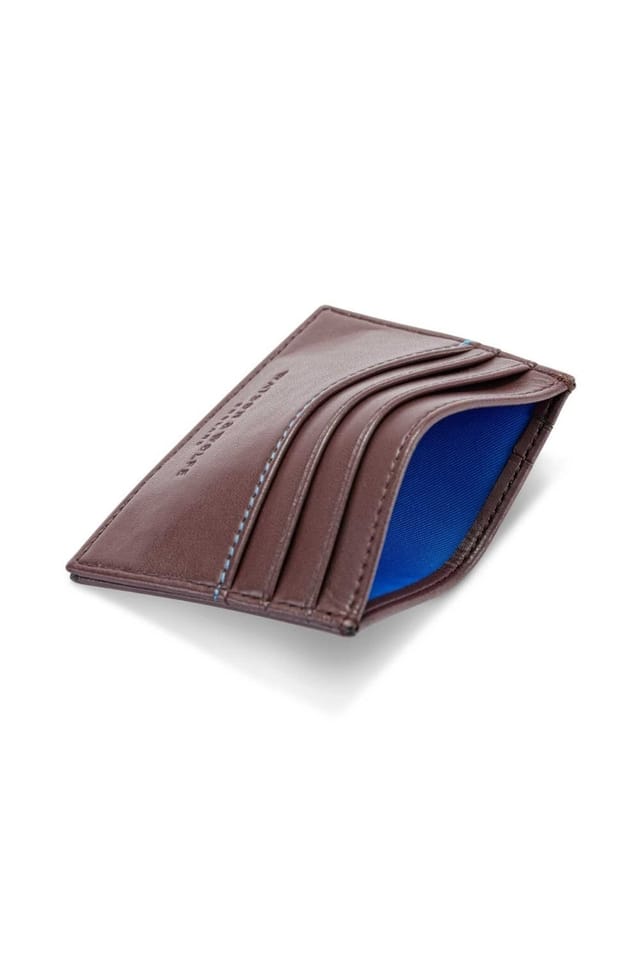 Watson & Wolfe Watson & Wolfe Men's Slim Card Holder in Brown - 2