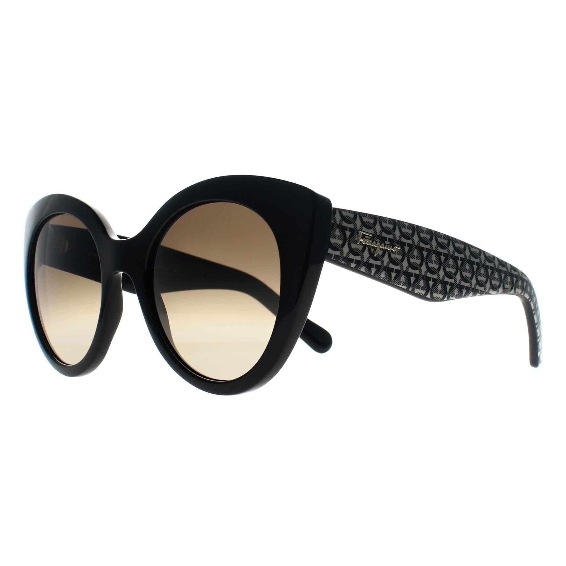 Salvatore Ferragamo Salvatore Ferragamo Women's Cat Eye Black Gancini Grey SF964S - 2