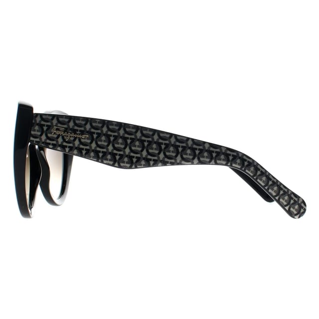 Salvatore Ferragamo Salvatore Ferragamo Women's Cat Eye Black Gancini Grey SF964S - 3