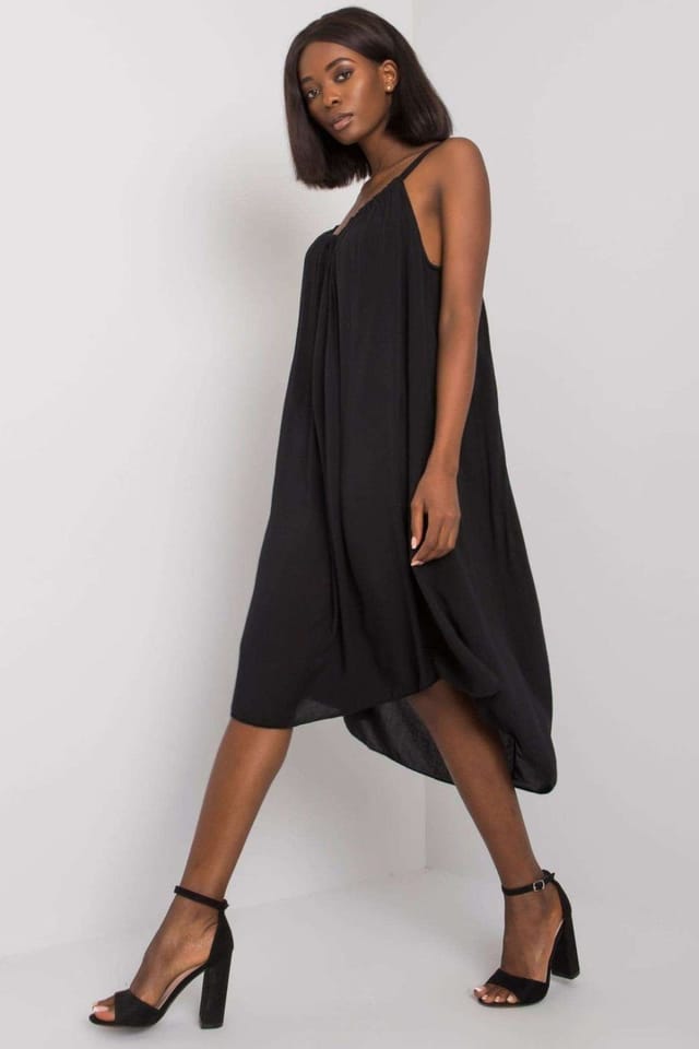 Love Lace Love Lace Women's Viscose Strapless Summer Dress in Black - 2