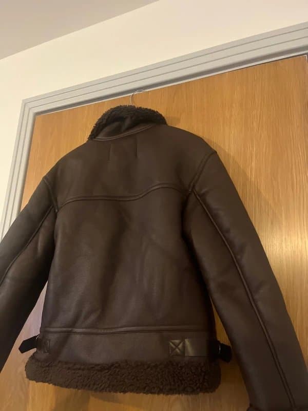 Bershka Brand new - Bershka dark brown leather jacket
