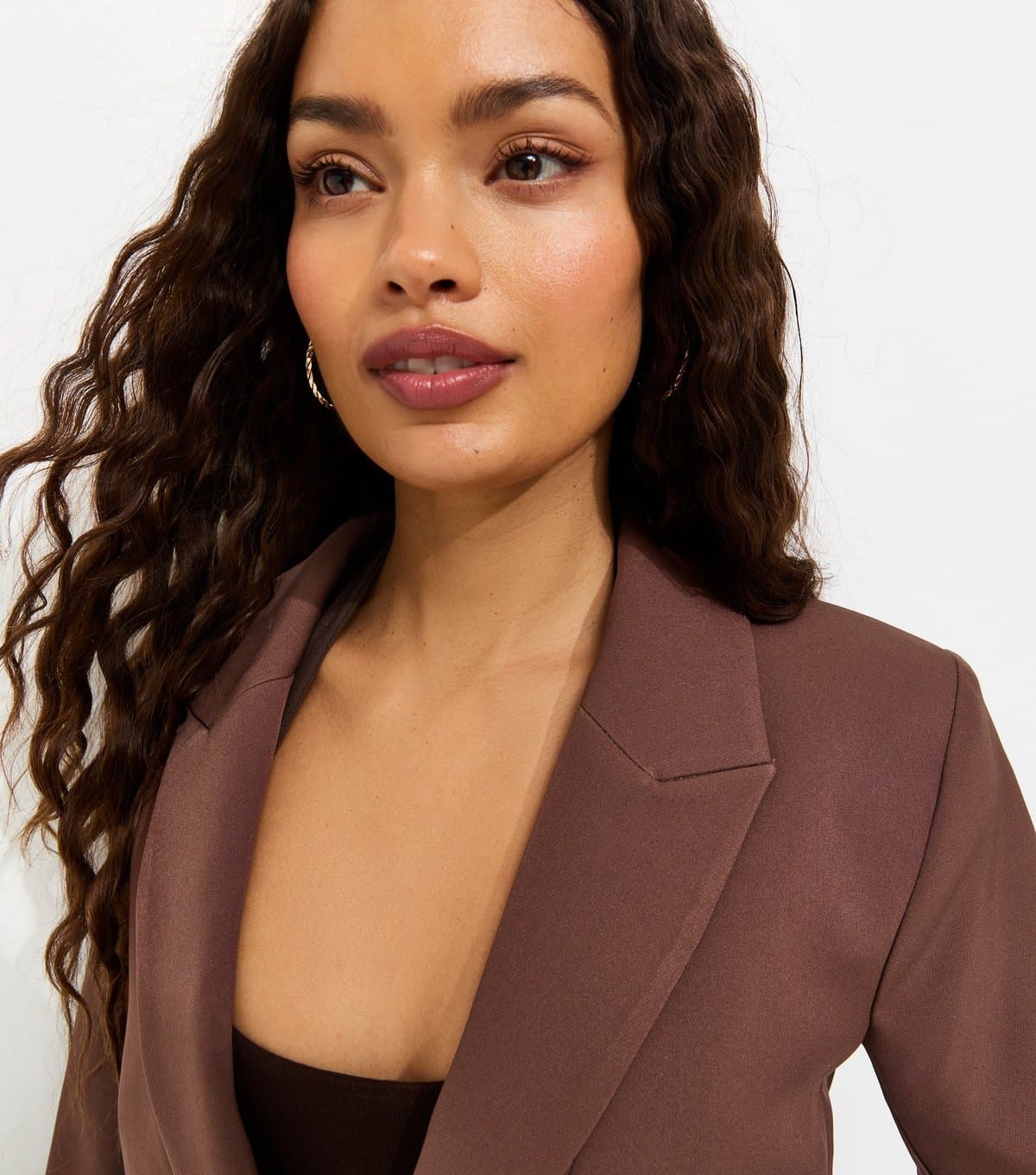 New Look Women's Petite Brown Single Button Tailored Blazer New Look