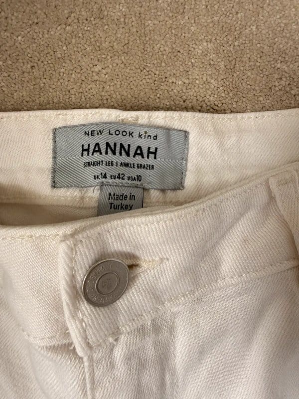 New Look New look ankle grazer white jeans size 14 - 1