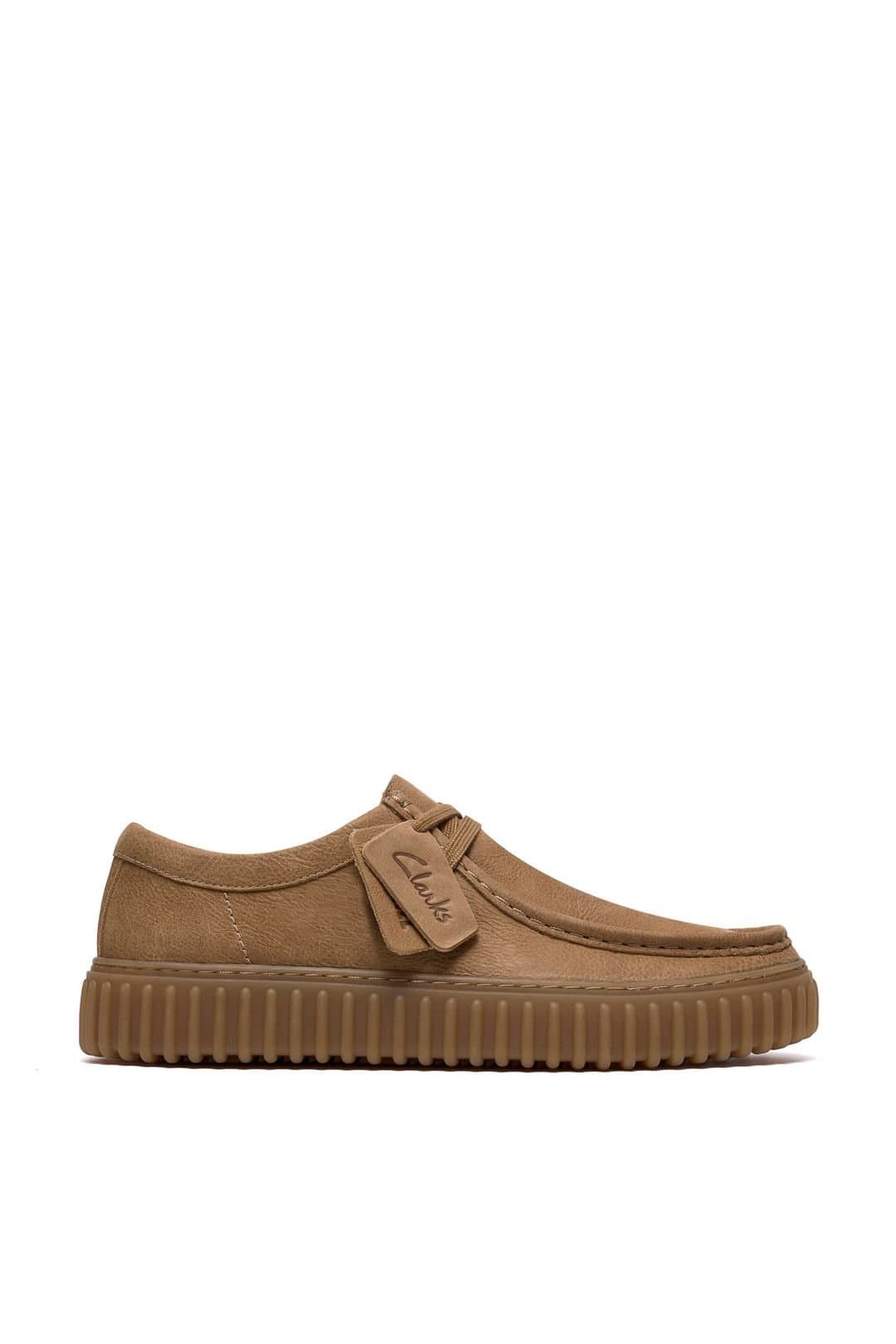 Clarks Originals Clarks Originals Men's Torhill Lo Leather Shoes - Dark Sand in Tan