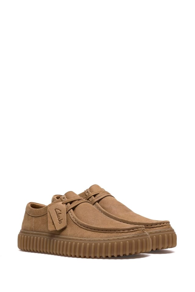 Clarks Originals Clarks Originals Men's Torhill Lo Leather Shoes - Dark Sand in Tan - 2