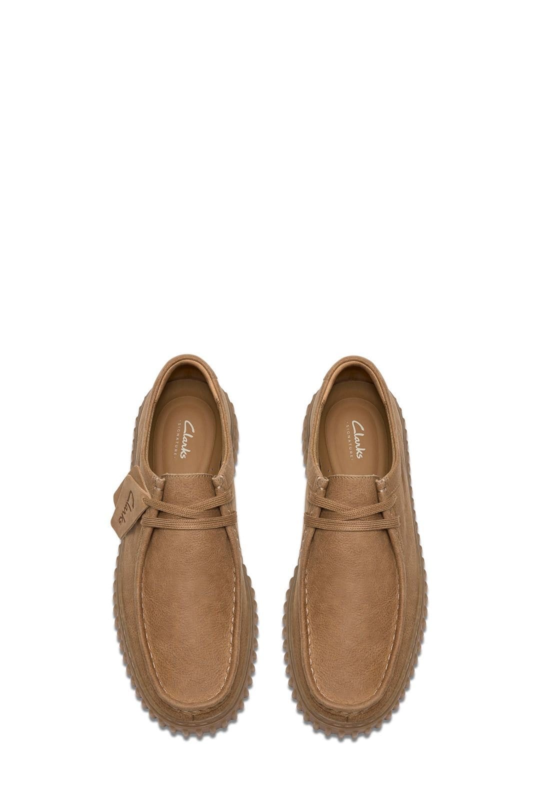 Clarks Originals Clarks Originals Men's Torhill Lo Leather Shoes - Dark Sand in Tan - 4