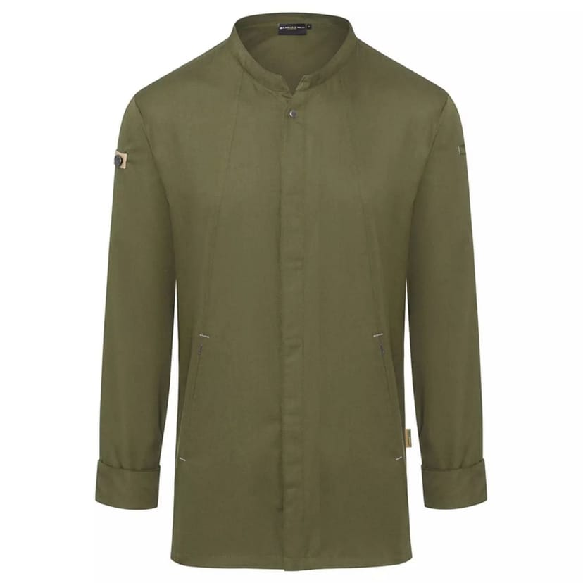 Karlowsky Karlowsky Men's Green-Generation Chef Jacket in Bottle Green - 1